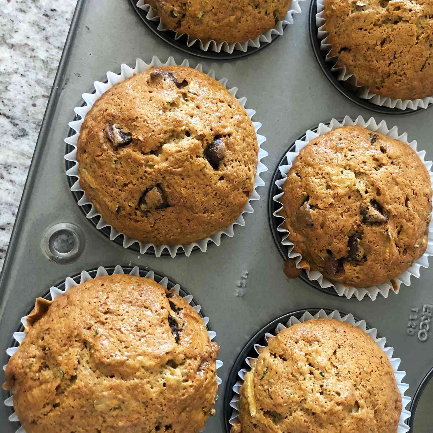 Zucchini-Chocolate Chip Muffins