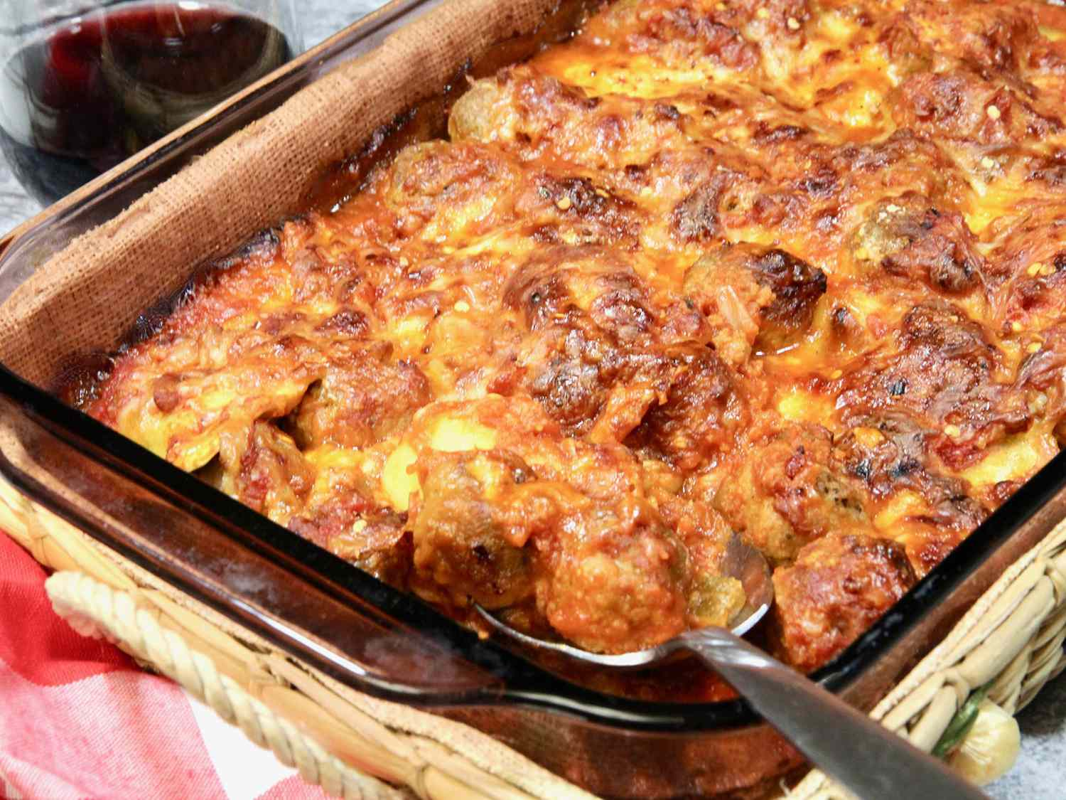 One-Dish Meatball and Ravioli Casserole