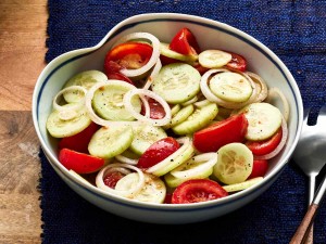 Marinated Cucumber, Onion, and Tomato Salad